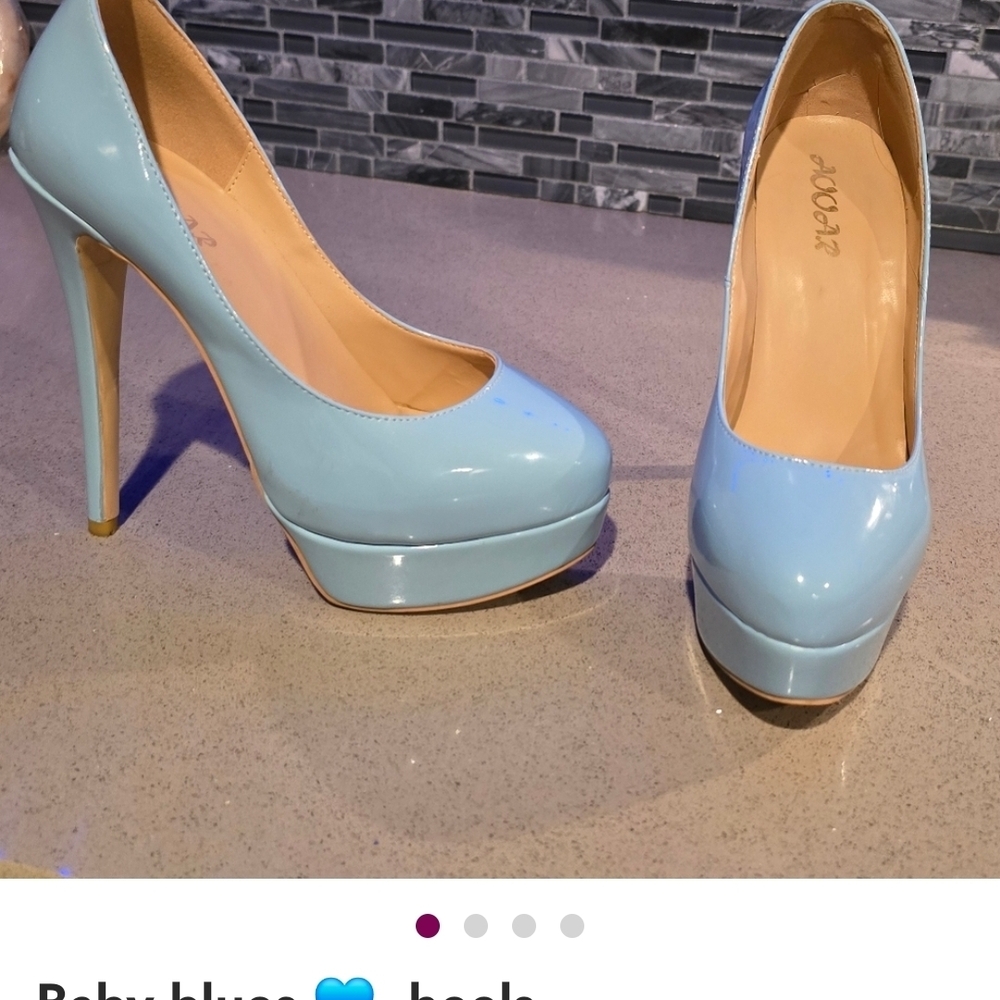 Elegant Baby Blue Heels